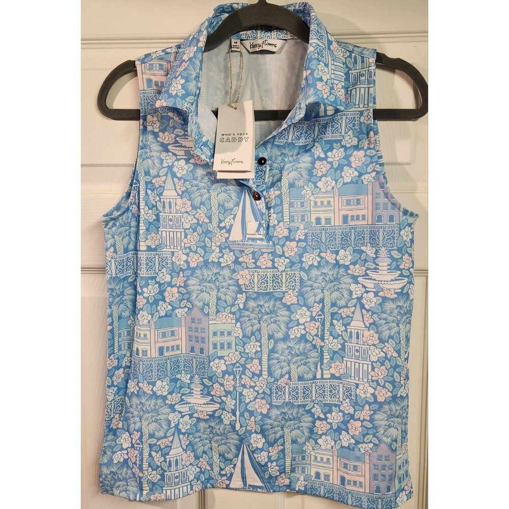 Kenny Flowers Women's Golf Polo Tank Size Medium